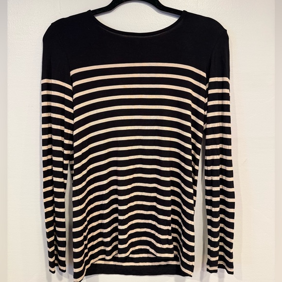 Forever 21 Tops - Forever 21 Women's Black & Tan Long Sleeve Zipper Top Y2K Size Small